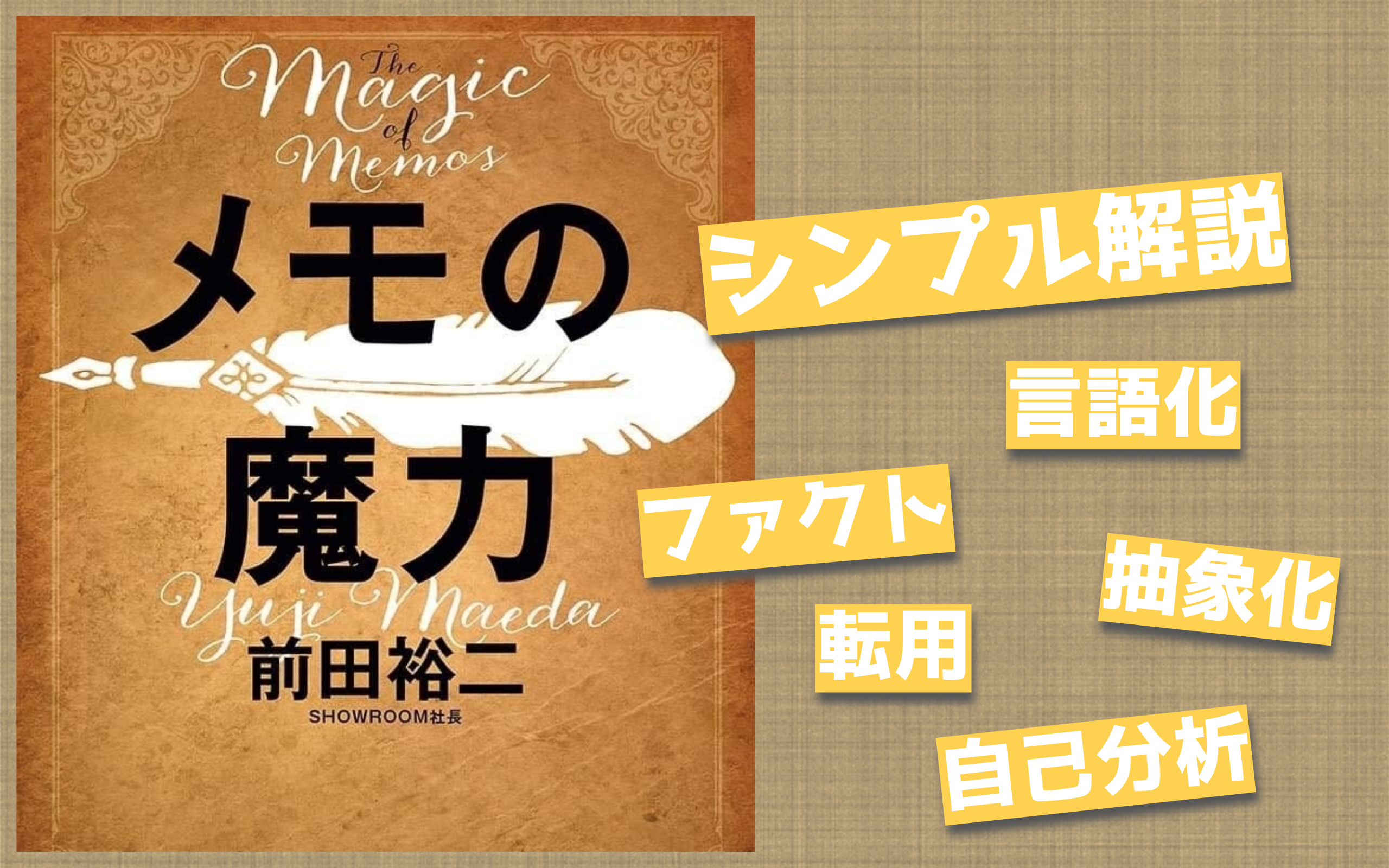 要約【メモの魔力】単なるメモ術で終わらない魅力をシンプル解説