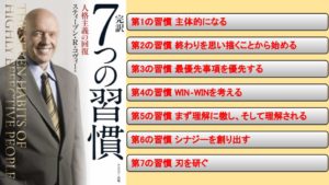 要約】不変にして偉大なビジネス書【7つの習慣】をわかりやすく